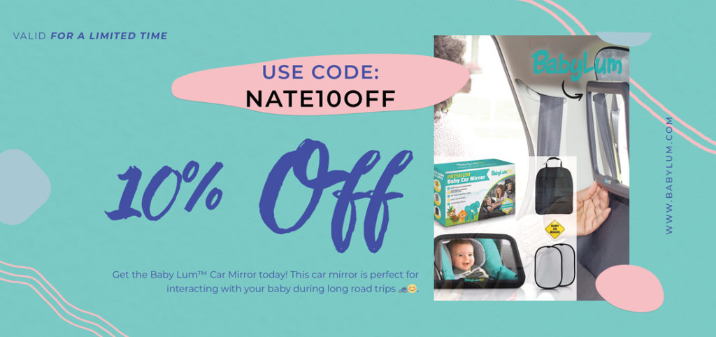 Use discount code Nate10OFF to enjoy 10% off your purchase at www.babylum.com 🤗😘