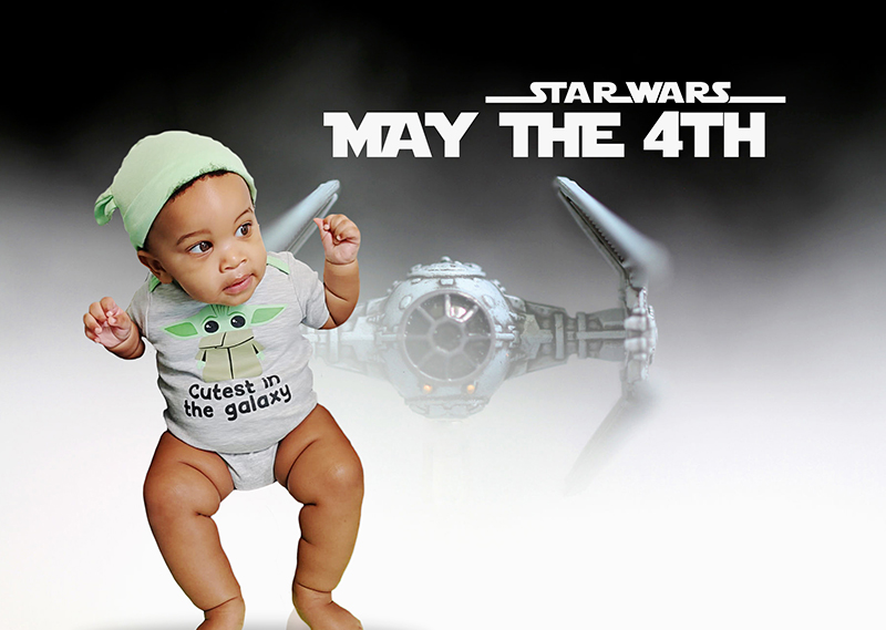 This Date with Nate™ - May the 4th Star Wars Day Nate wearing Baby Yoda outfit