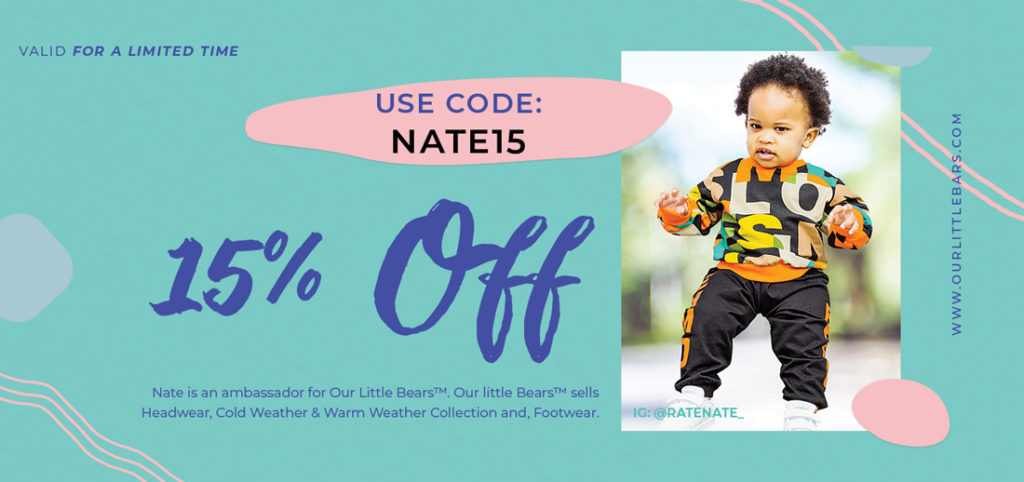 Use discount code Nate15 to shop this look, and others, on www.ourlittlebears.com and save $